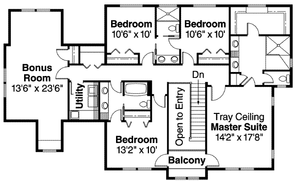 upper floor house blueprint