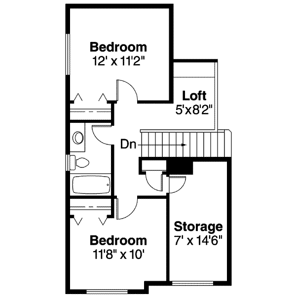 upper floor house blueprint