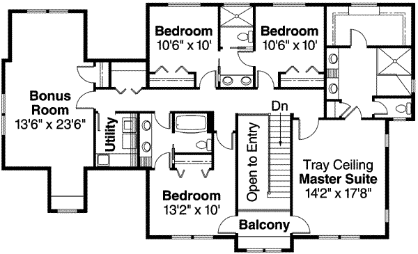 upper floor house blueprint