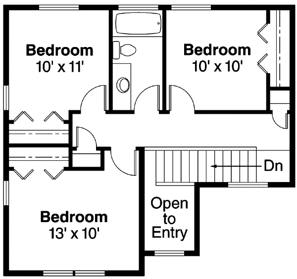 upper floor house blueprint