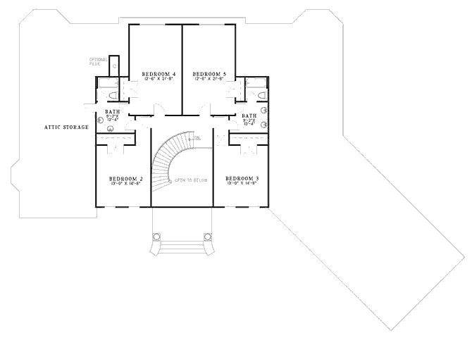 upper floor house blueprint