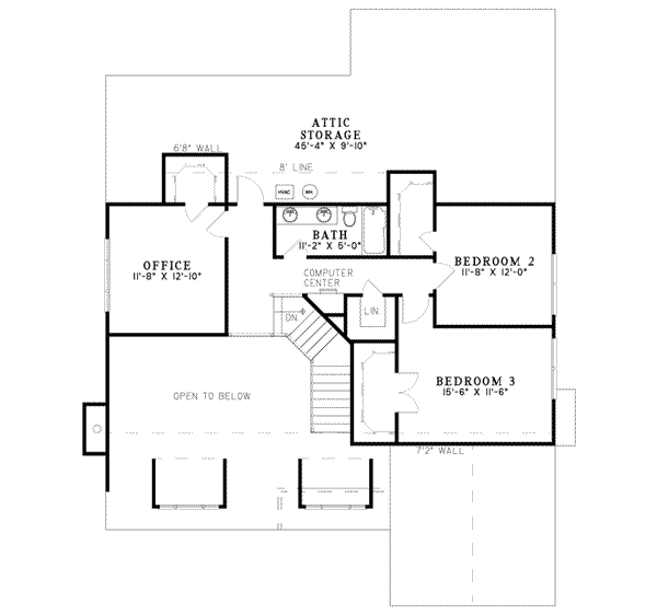 upper floor house blueprint