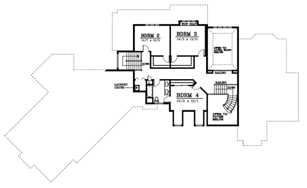 upper floor house blueprint