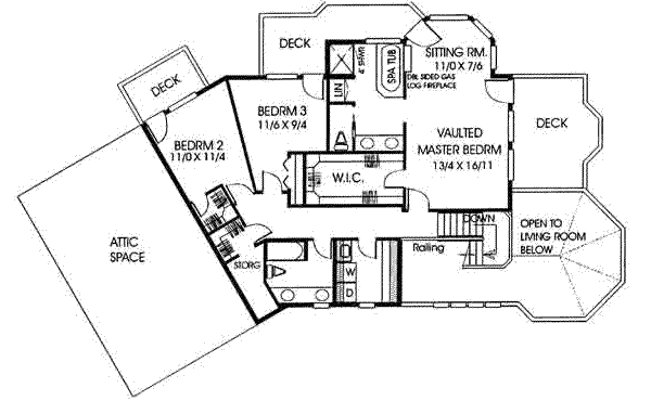 upper floor house blueprint