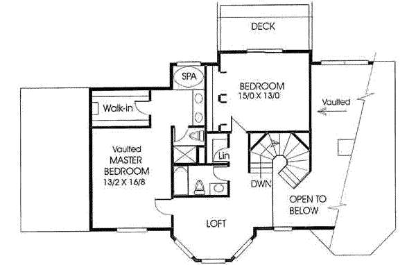 upper floor house blueprint