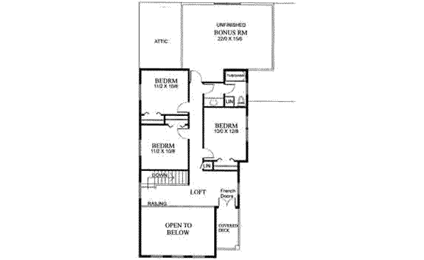 upper floor house blueprint