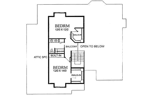 upper floor house blueprint