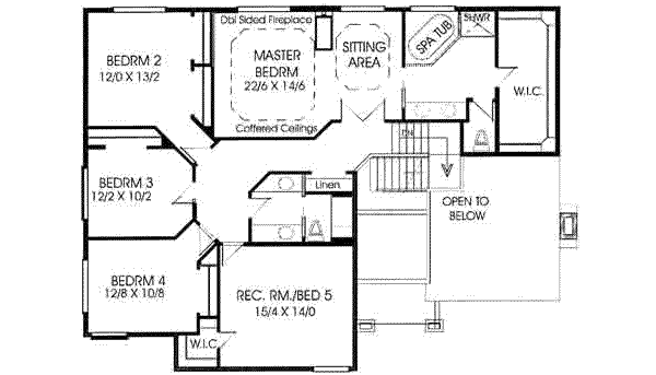 upper floor house blueprint