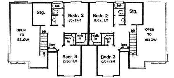 upper floor house blueprint