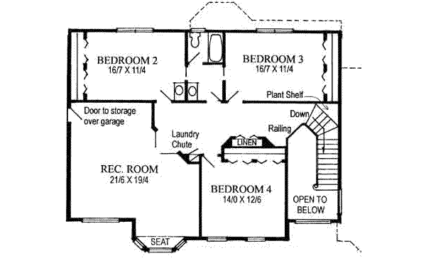upper floor house blueprint