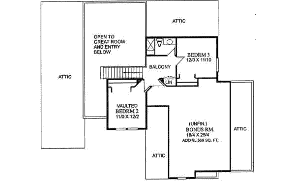 upper floor house blueprint