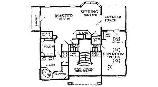 upper floor house blueprint