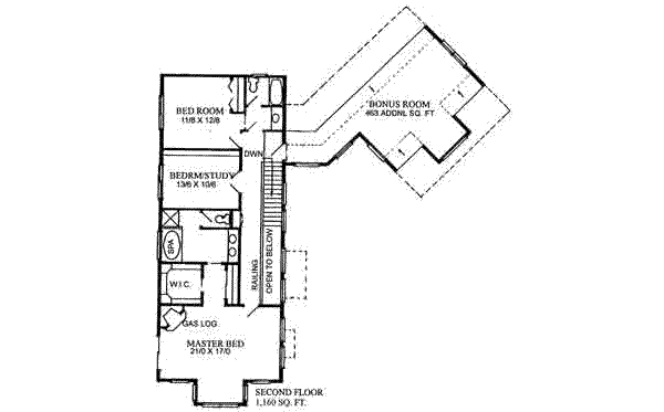upper floor house blueprint