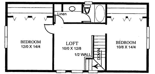 upper floor house blueprint