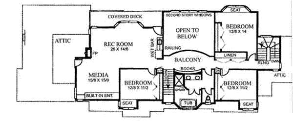 upper floor house blueprint