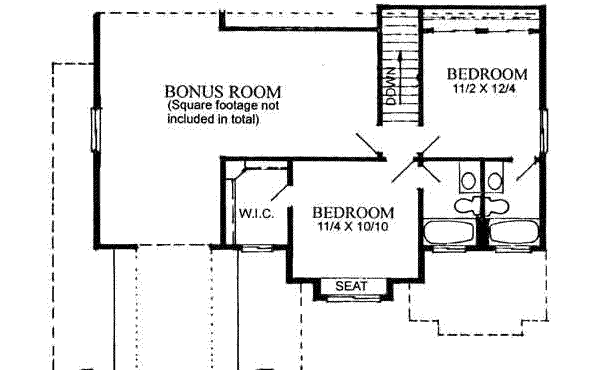 upper floor house blueprint