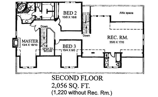 upper floor house blueprint