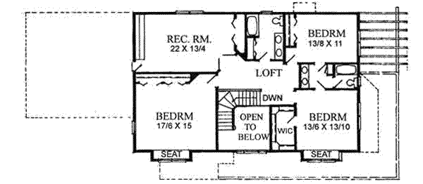 upper floor house blueprint