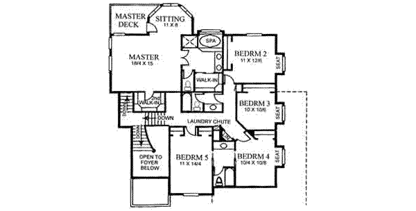 upper floor house blueprint