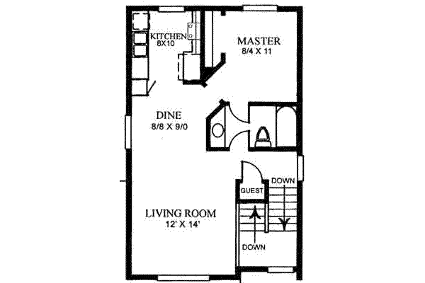 upper floor house blueprint