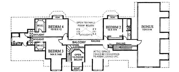 upper floor house blueprint