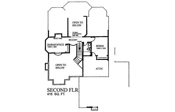 upper floor house blueprint