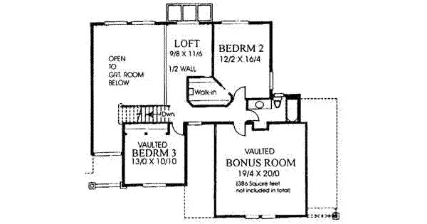 upper floor house blueprint