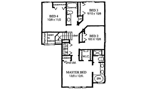 upper floor house blueprint