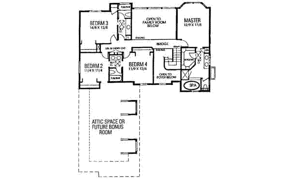 upper floor house blueprint