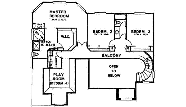 upper floor house blueprint