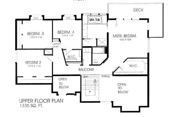 upper floor house blueprint
