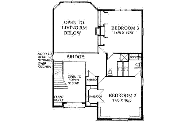 upper floor house blueprint