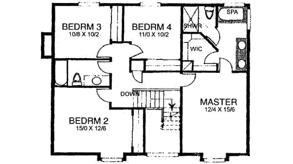upper floor house blueprint