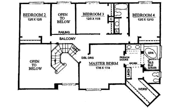 upper floor house blueprint