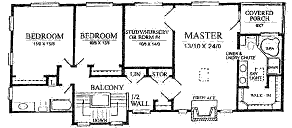 upper floor house blueprint