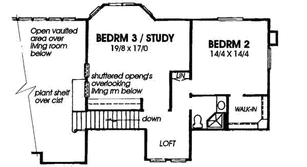 upper floor house blueprint