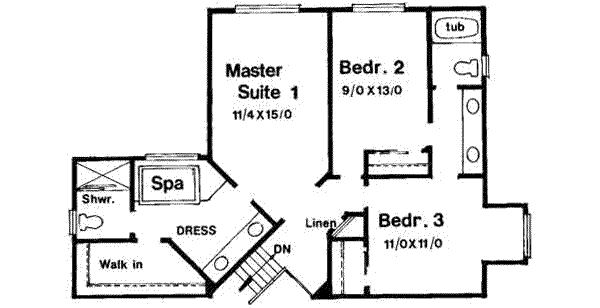 upper floor house blueprint