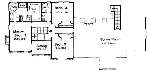 upper floor house blueprint