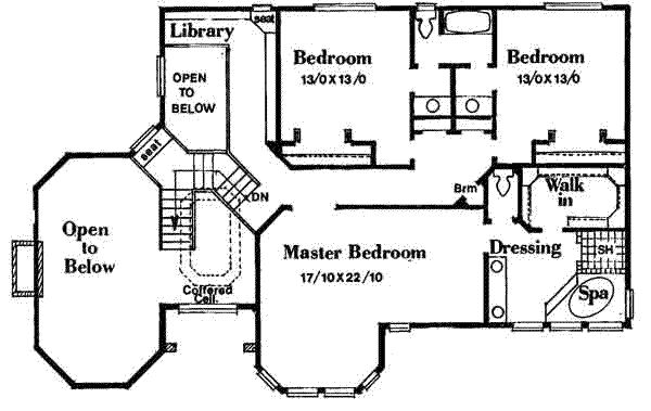 upper floor house blueprint