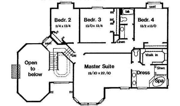 upper floor house blueprint