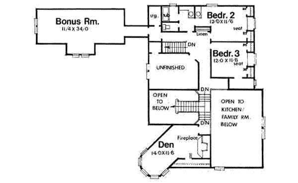 upper floor house blueprint