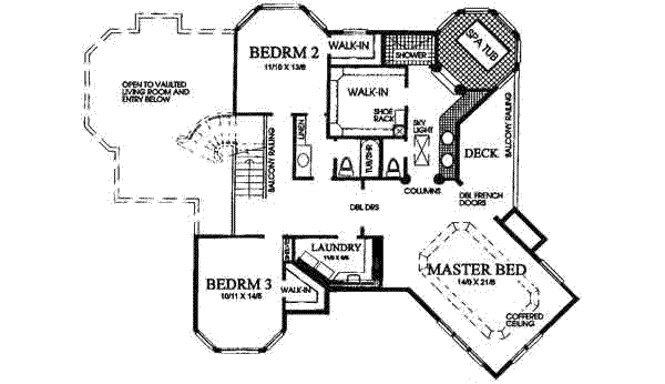 upper floor house blueprint
