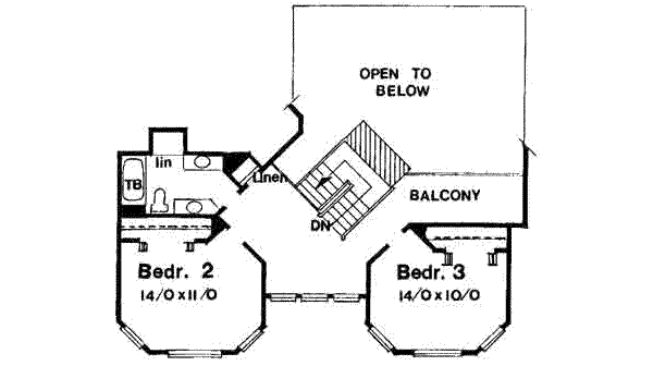 upper floor house blueprint