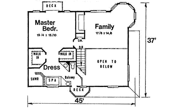 upper floor house blueprint