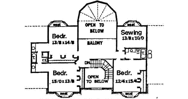 upper floor house blueprint