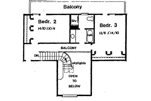 upper floor house blueprint