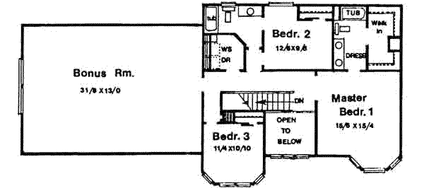upper floor house blueprint