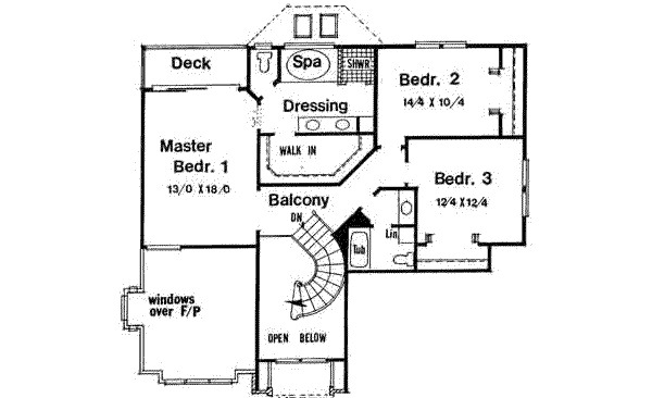 upper floor house blueprint
