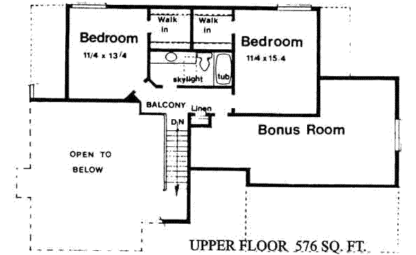 upper floor house blueprint