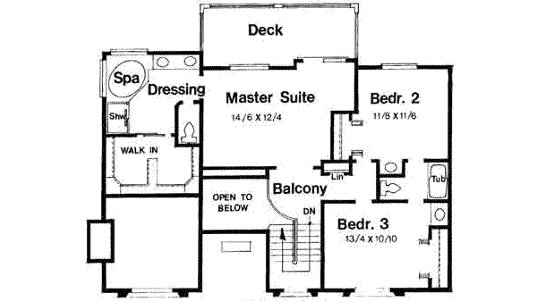 upper floor house blueprint